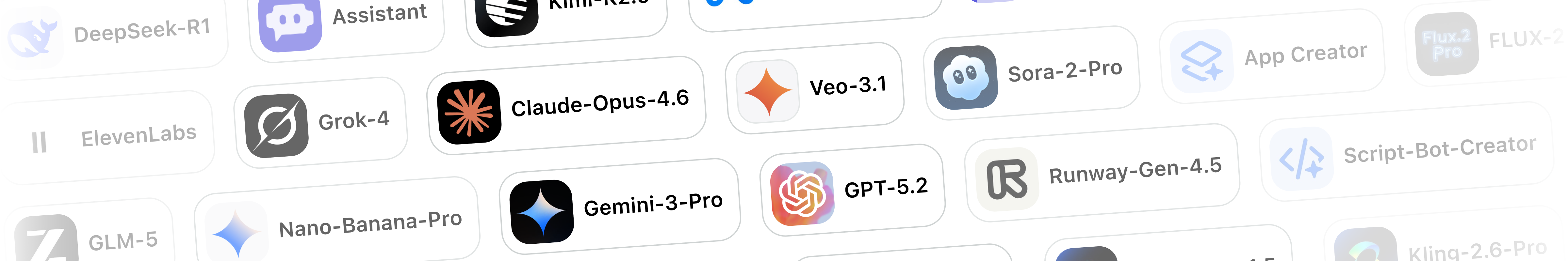 Bots to choose from